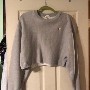 champion cropped sweatshirt